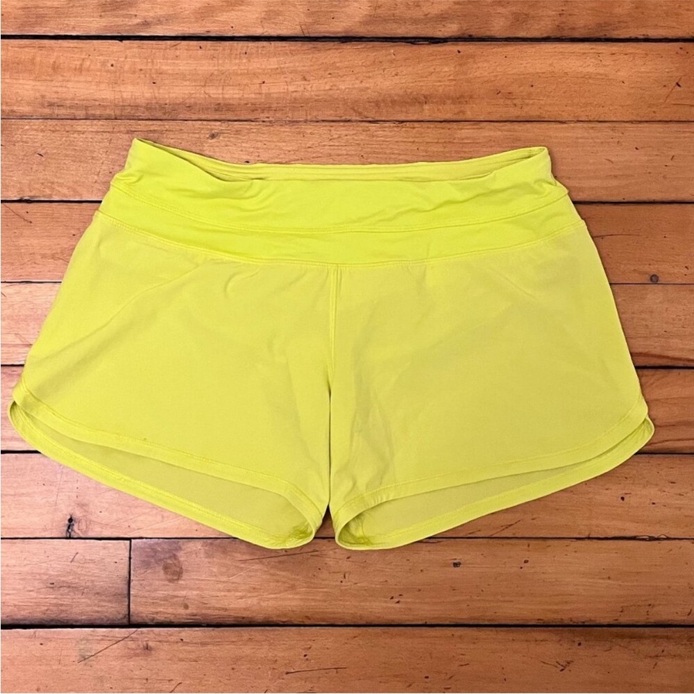 Lululemon Athletica Women's Neon Yellow Athletic Shorts
